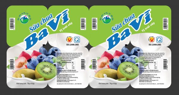 sữa chua vị trái cây nha đam ba vì