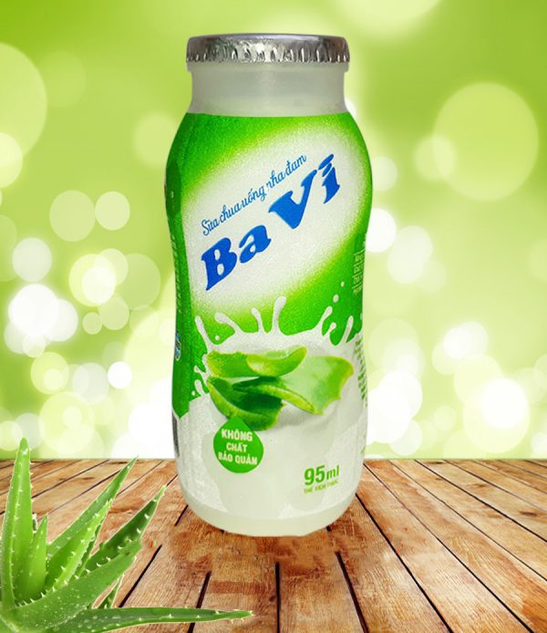 sữa chua uống nha đam ba vì